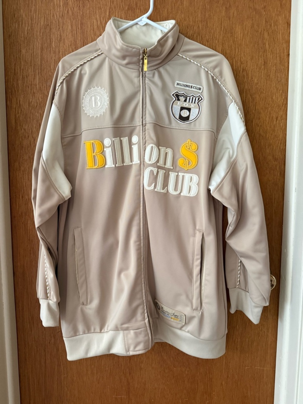 The Billion Dollar Jeans Club Beige Patch Jacket